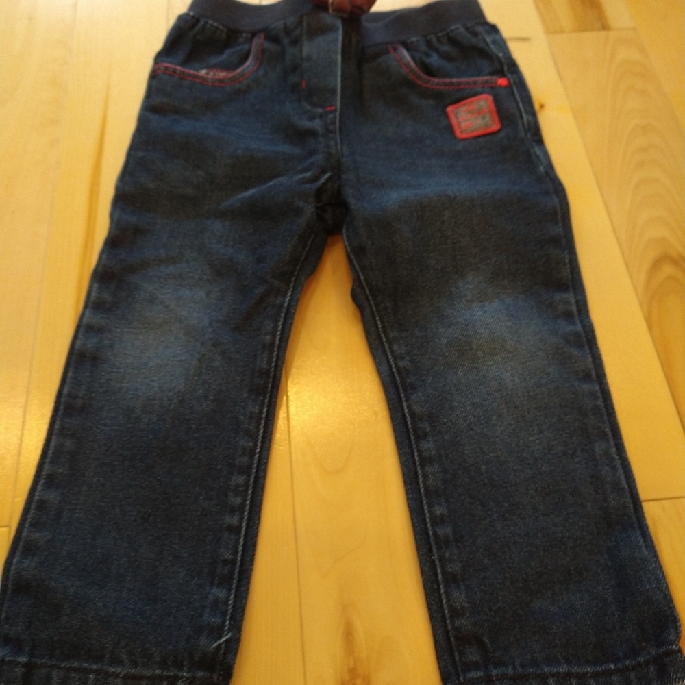 24m DPAM blue jeans French fish applique on bum